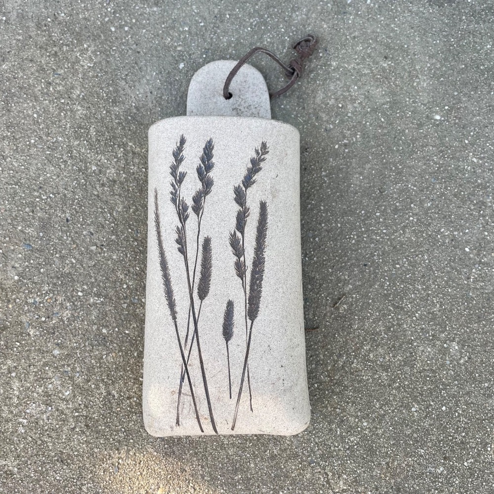 Vintage Signed Art Pottery Wall Hanging Vase Pocket Plant Design